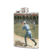 Baseballspiel der Nationalliga 1886 Flachmann (Links)