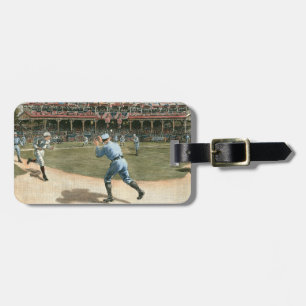 Baseballspiel der Nationalliga 1886 Gepäckanhänger
