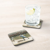 Baseballspiel der Nationalliga 1886 Getränkeuntersetzer (Rechte Seite)