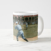Baseballspiel der Nationalliga 1886 Jumbo-Tasse (Vorderseite Rechts)