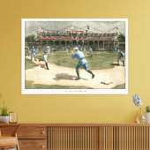 Baseballspiel der Nationalliga 1886 Leinwanddruck (Insitu (Wohnzimmer))