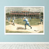 Baseballspiel der Nationalliga 1886 Leinwanddruck (Insitu (Holzboden))