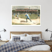 Baseballspiel der Nationalliga 1886 Leinwanddruck (Insitu (Schlafzimmer))