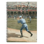 Baseballspiel der Nationalliga 1886 Notizblock (Vorderseite)