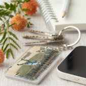 Baseballspiel der Nationalliga 1886 Schlüsselanhänger (Vorderseite rechts)