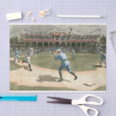 Baseballspiel der Nationalliga 1886 Seidenpapier (Handwerk)