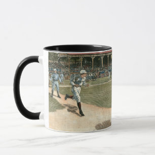 Baseballspiel der Nationalliga 1886 Tasse