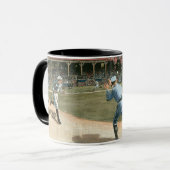 Baseballspiel der Nationalliga 1886 Tasse (Vorderseite Links)