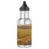 Baseballspiel der Vintagen 1800er Edelstahlflasche (Rechts)