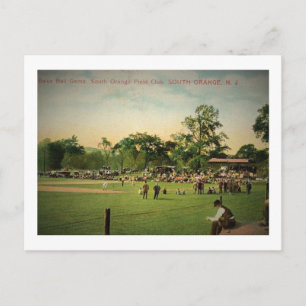 Baseballspiel, South Orange, New Jersey Vintage Postkarte