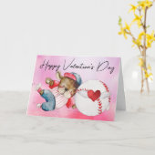 Baseballspieler am Valentinstag Karte (Gelbe Blume)