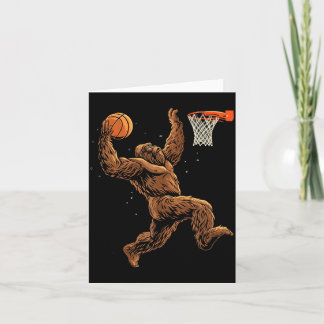 Baseballspieler Bigfoot Lustiger Sasquatch Bball Karte