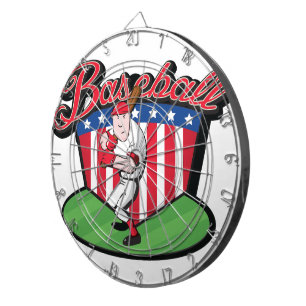Baseballspieler Dartscheibe