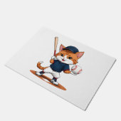 Baseballspieler Fußmatte (Schrägansicht)