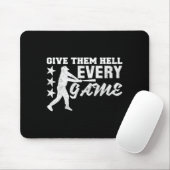 Baseballspieler geben jedem Design die Hölle Mousepad (Mit Mouse)