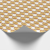 Baseballspieler Geschenkpapier (Ecke)