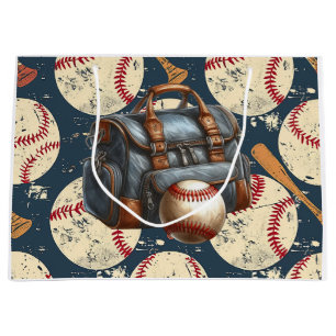 Baseballspieler Herzform Valentinstag Liebe Große Geschenktüte