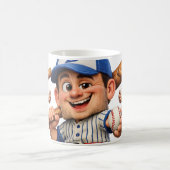 Baseballspieler Humor Kaffeetasse (Mittel)