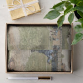 Baseballspieler in zweiter Base ausgeworfen Seidenpapier (Geschenk)