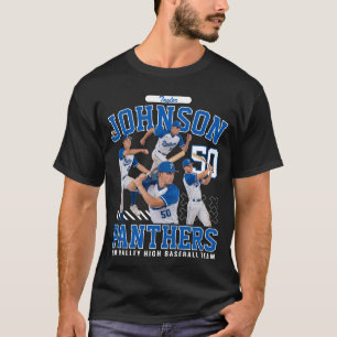 Baseballspieler individuelles Foto personalisierte T-Shirt