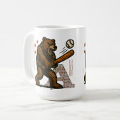 Baseballspieler Kaffeetasse (Vorderseite Links)