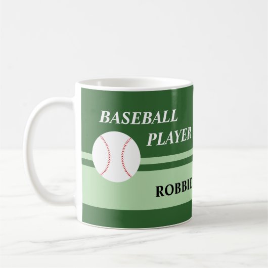 Baseballspieler Kaffeetasse (Links)