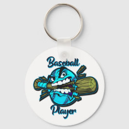 Baseballspieler-LKW-Hut Schlüsselanhänger