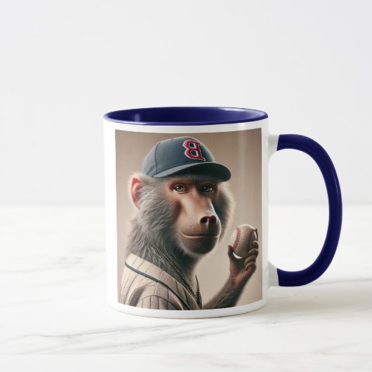 Baseballspieler mit Mütze. Tasse (Rechts)