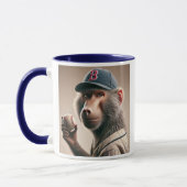 Baseballspieler mit Mütze. Tasse (Links)