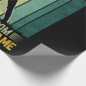 Baseballspieler-Motivation Geschenkpapier (Ecke)