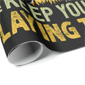 Baseballspieler-Motivation Geschenkpapier (Rolleneckpunkt)