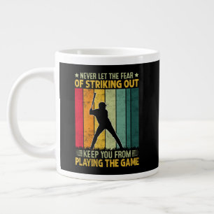 Baseballspieler-Motivation Jumbo-Tasse