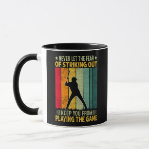 Baseballspieler-Motivation Tasse