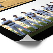 Baseballspieler Name Nummer 13 Fotocollage Poster (Ecke)