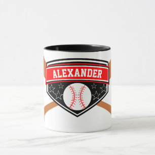 Baseballspieler Personalisieren Tasse