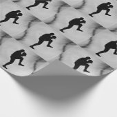 Baseballspieler Pitcher Ausholung Geschenkpapier (Ecke)