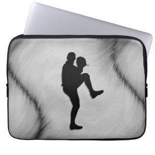 Baseballspieler Pitcher Ausholung Laptopschutzhülle