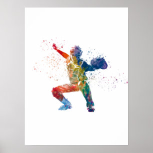 Baseballspieler Poster