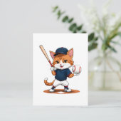 Baseballspieler Postkarte (Stehend Vorderseite)