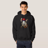 Baseballspieler Schaf Lamm Werfer Fänger Baseball Hoodie (Vorne ganz)