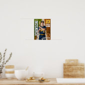 Baseballspieler Seniorenklasse Benutzerdefiniertes Poster (Küche)