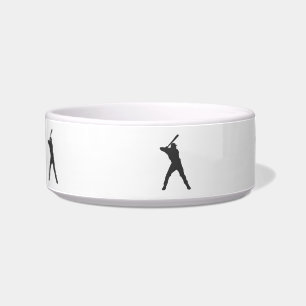 Baseballspieler-Silhouette Napf