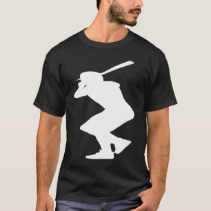 Baseballspieler-Silhouette T-Shirt