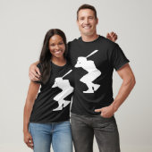 Baseballspieler-Silhouette T-Shirt (Unisex)