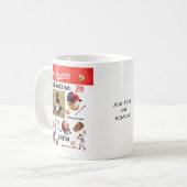 Baseballspieler Softball PERSONALISIERTES Foto & N Kaffeetasse (Vorderseite Links)