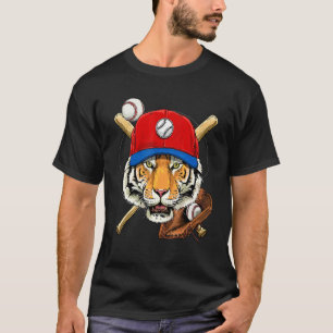 Baseballspieler Tiger Pitcher Catcher Baseball Co T-Shirt