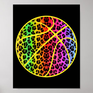 Baseballspielerin Frau Leopard Grafik N Mädchen Poster
