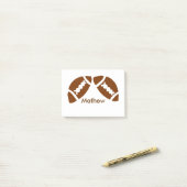 Baseballsportarten Rugby geben Jungen und Jungen d Post-it Klebezettel (Auf Schreibtisch)