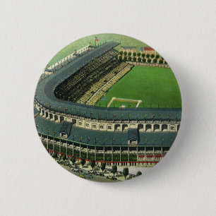 Baseballstadion für Vintage Sportarten, Luftsicht Button