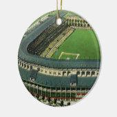 Baseballstadion für Vintage Sportarten, Luftsicht Keramikornament (Links)